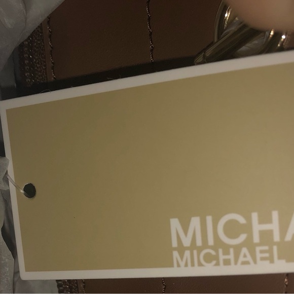Michael Kors Tan and Brown Logo Tote - Picture 3 of 8